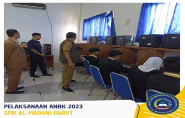 Pelaksanaan ANBK 2023 SMK Al Madani Garut